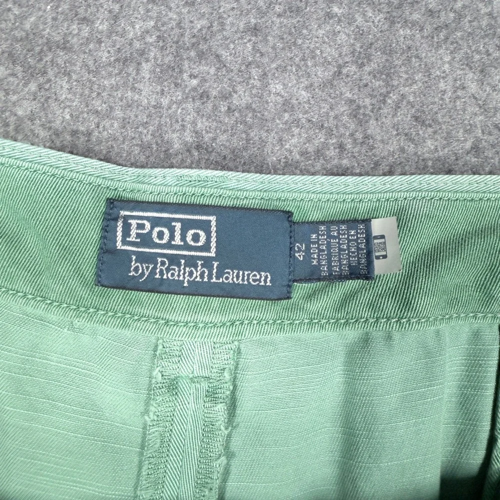 Polo Ralph Lauren Salinger Chino Shorts 42  Faded Mint Green Straight Fit NEW